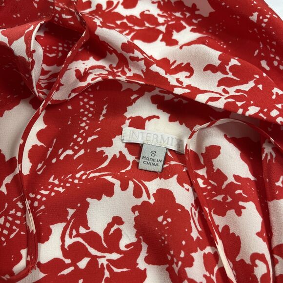 Intermix 100% Silk Floral Mini Dress Size Small - Picture 3 of 5